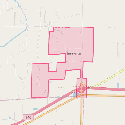 Map of Jennette