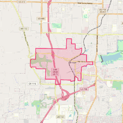 Map of Johnson