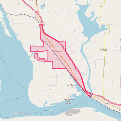 Map of Knoxville