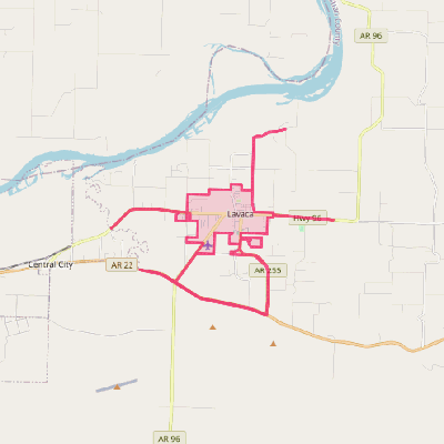 Map of Lavaca