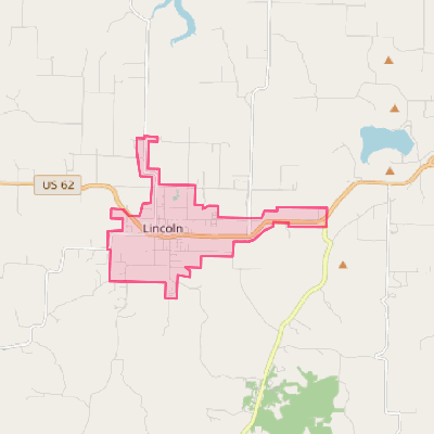 Map of Lincoln