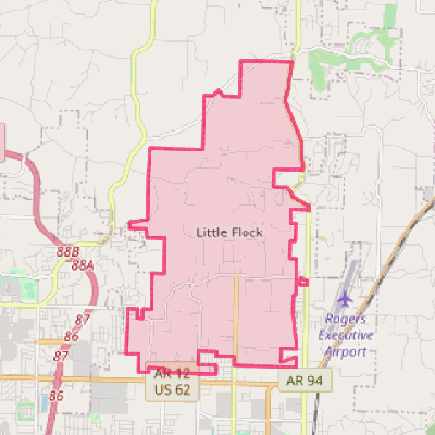 Map of Little Flock