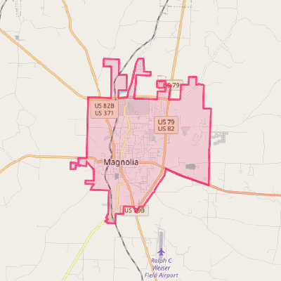 Map of Magnolia