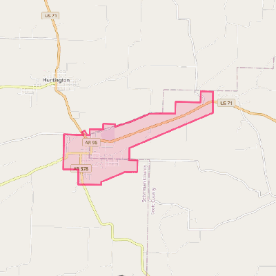 Map of Mansfield