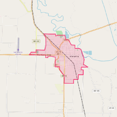 Map of Marianna