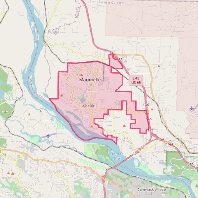 Map of Maumelle