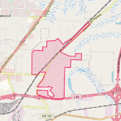 Map of McAlmont