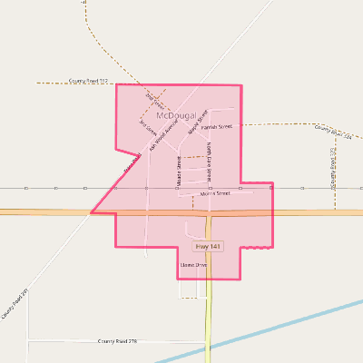 Map of McDougal