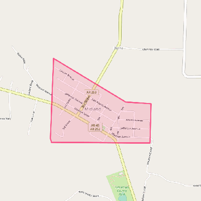 Map of Midland