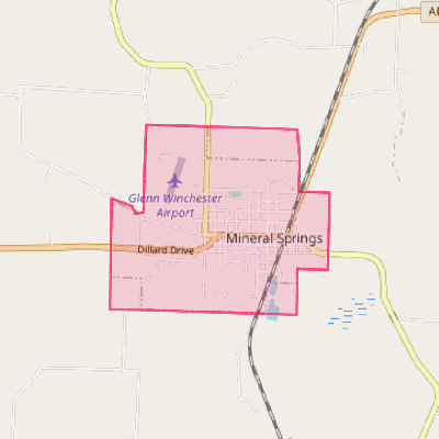 Map of Mineral Springs