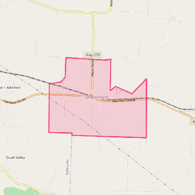 Map of Moorefield