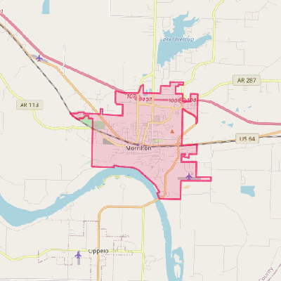 Map of Morrilton