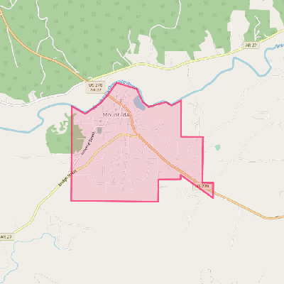 Map of Mount Ida