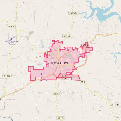 Map of Mountain Home