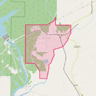 Map of Mountain Pine