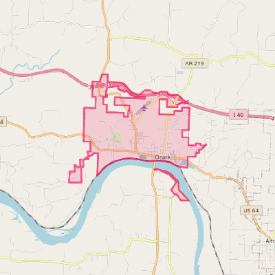 Map of Ozark