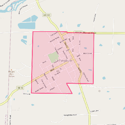 Map of Pangburn