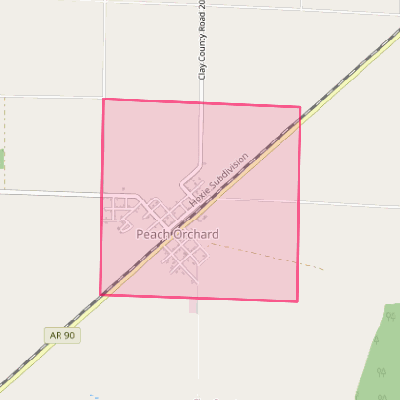 Map of Peach Orchard