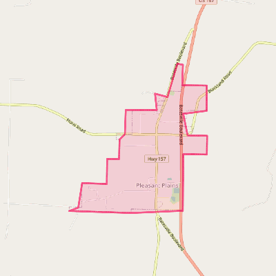 Map of Pleasant Plains