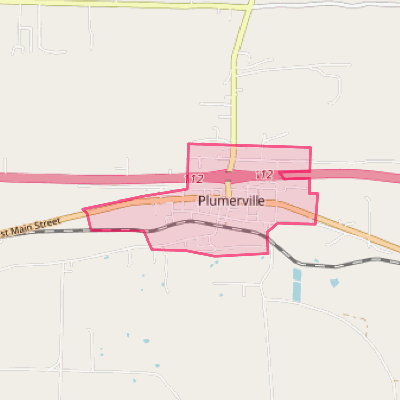 Map of Plumerville