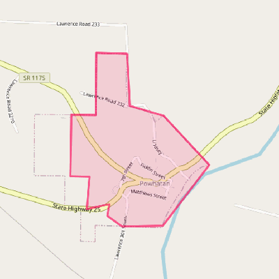 Map of Powhatan