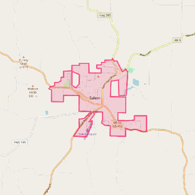 Map of Salem