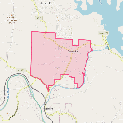 Map of Salesville