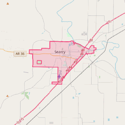 Map of Searcy