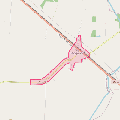 Map of Sedgwick