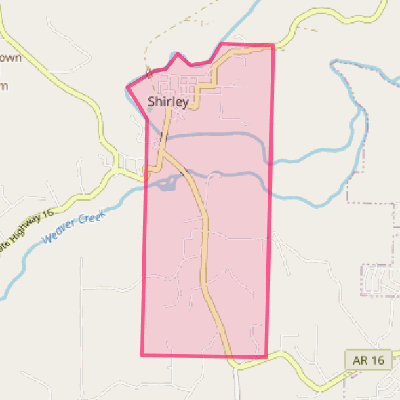 Map of Shirley