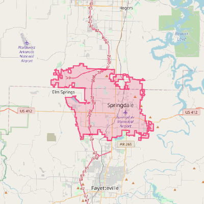 Map of Springdale