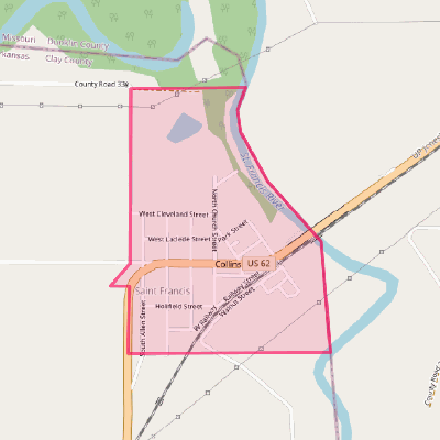 Map of St. Francis