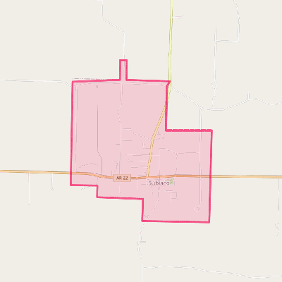 Map of Subiaco