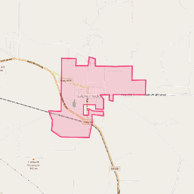 Map of Sulphur Rock