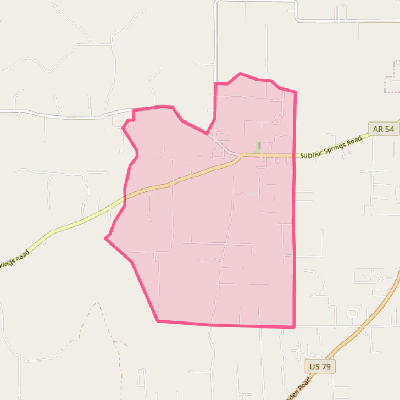 Map of Sulphur Springs