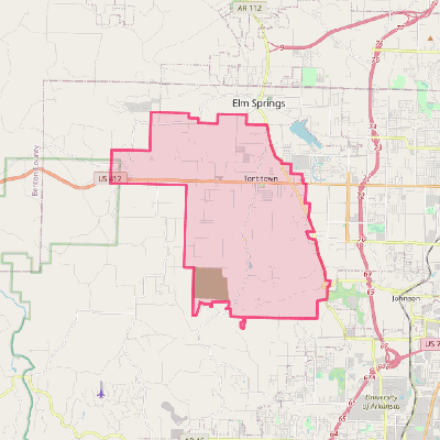 Map of Tontitown