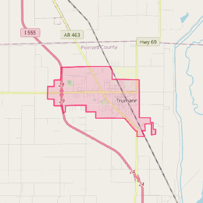 Map of Trumann