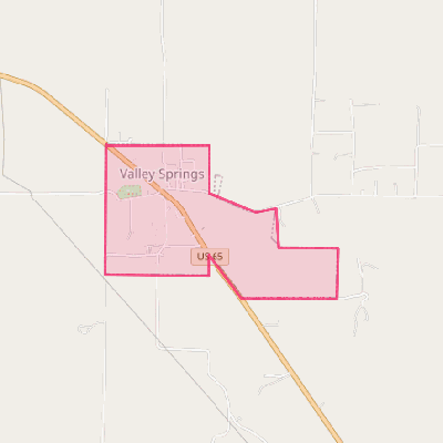 Map of Valley Springs