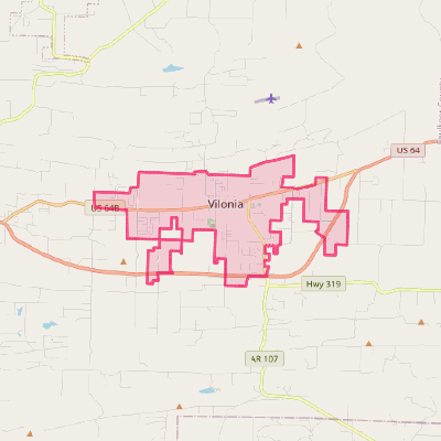 Map of Vilonia