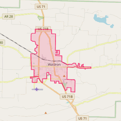 Map of Waldron