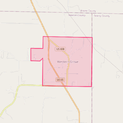 Map of Western Grove