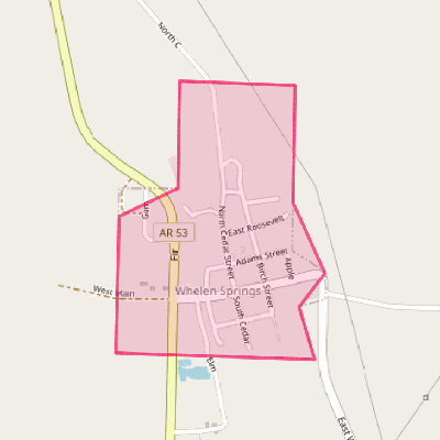 Map of Whelen Springs