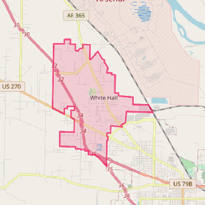 Map of White Hall