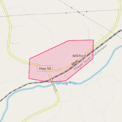 Map of Williford