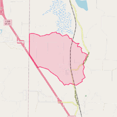 Map of Woodson