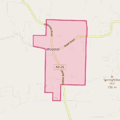 Map of Wooster