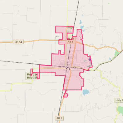 Map of Wynne