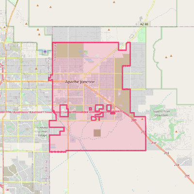 Map of Apache Junction