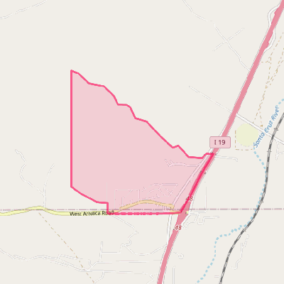 Map of Arivaca Junction