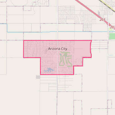Map of Arizona City